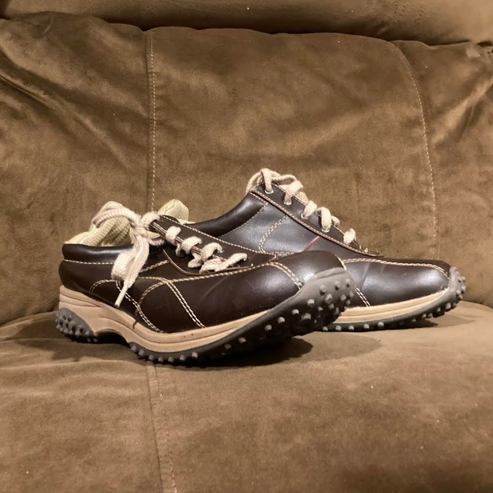 CA Collections By Carrini Lace Up Shoes Brown Size 9